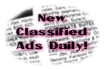 Classifieds are updated daily!