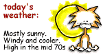 THE WEATHER IS...