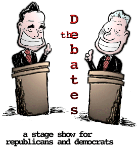 {The debates: a stage show for republicans and democrats}